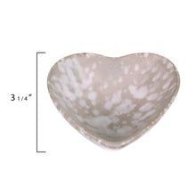 Stoneware Heart Dish - White