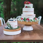 White Mod Block Cake Stand - Large