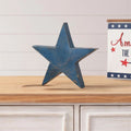 Blue Wooden Star Block Sitter - Large