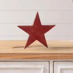 Red Wooden Star Block Sitter - Medium