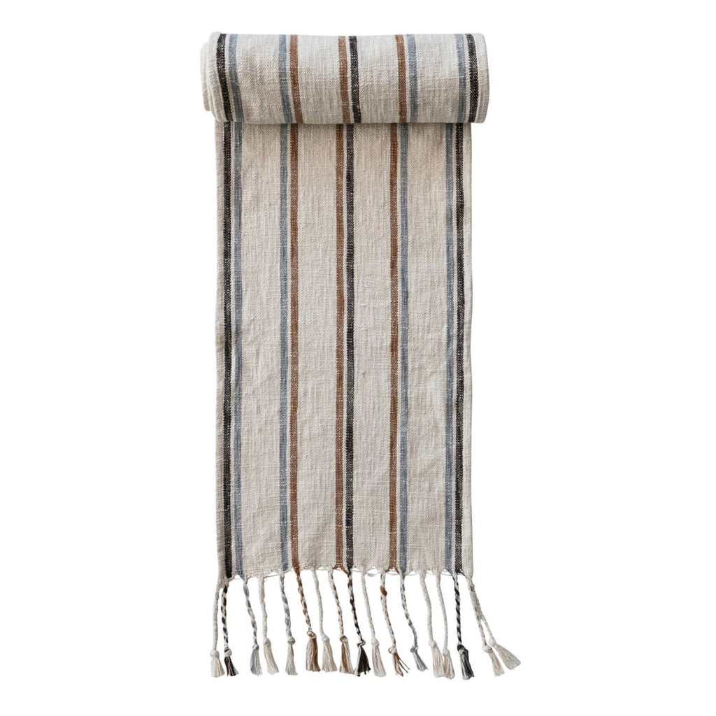 woven cotton table runner