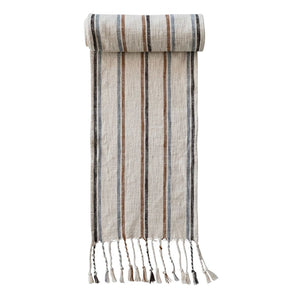 woven cotton table runner
