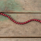 Aged Red Bead Garland XL - 9" long