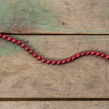Aged Red Bead Garland XL - 9" long