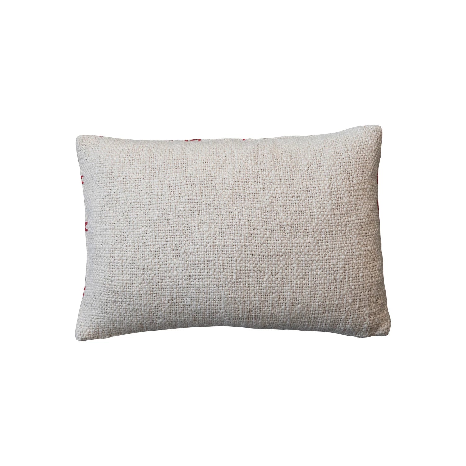 HoHoHo Embroidered Lumbar Pillow