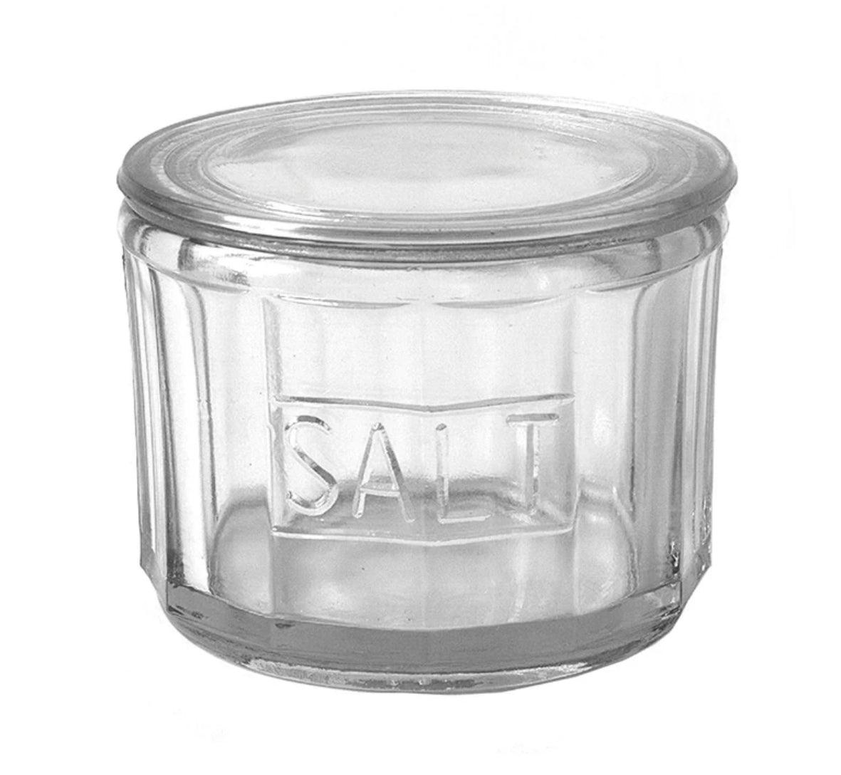 Pressed Glass Salt Container
