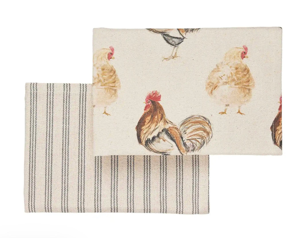 Rooster Farm Animal Towel Set