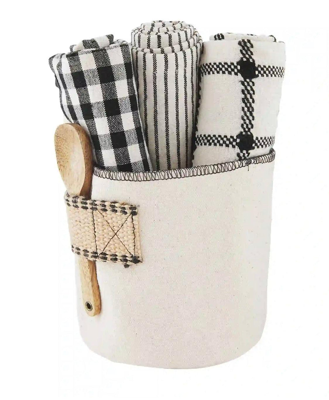 Buffalo Dish Towels Bucket Set