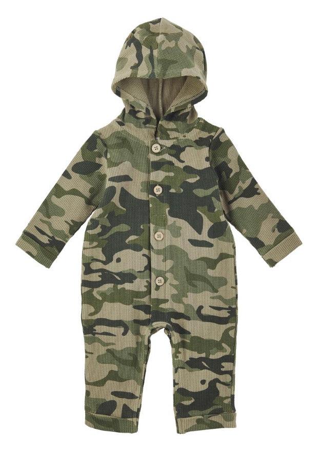 Hooded Waffle Camo 1-Piece