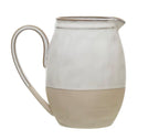 Stoneware Pitcher With Glaze
