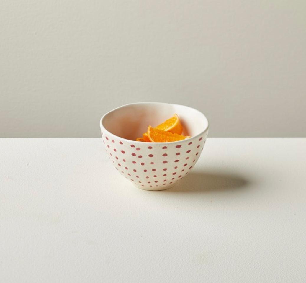 Red Dot Dip Bowl