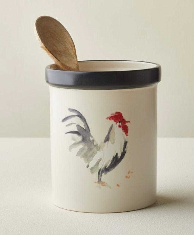 Rooster Utensil Crock