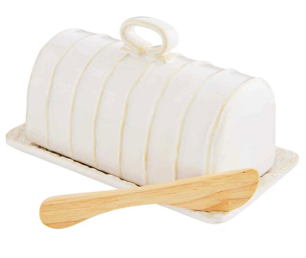 Textured Butter Dish Set