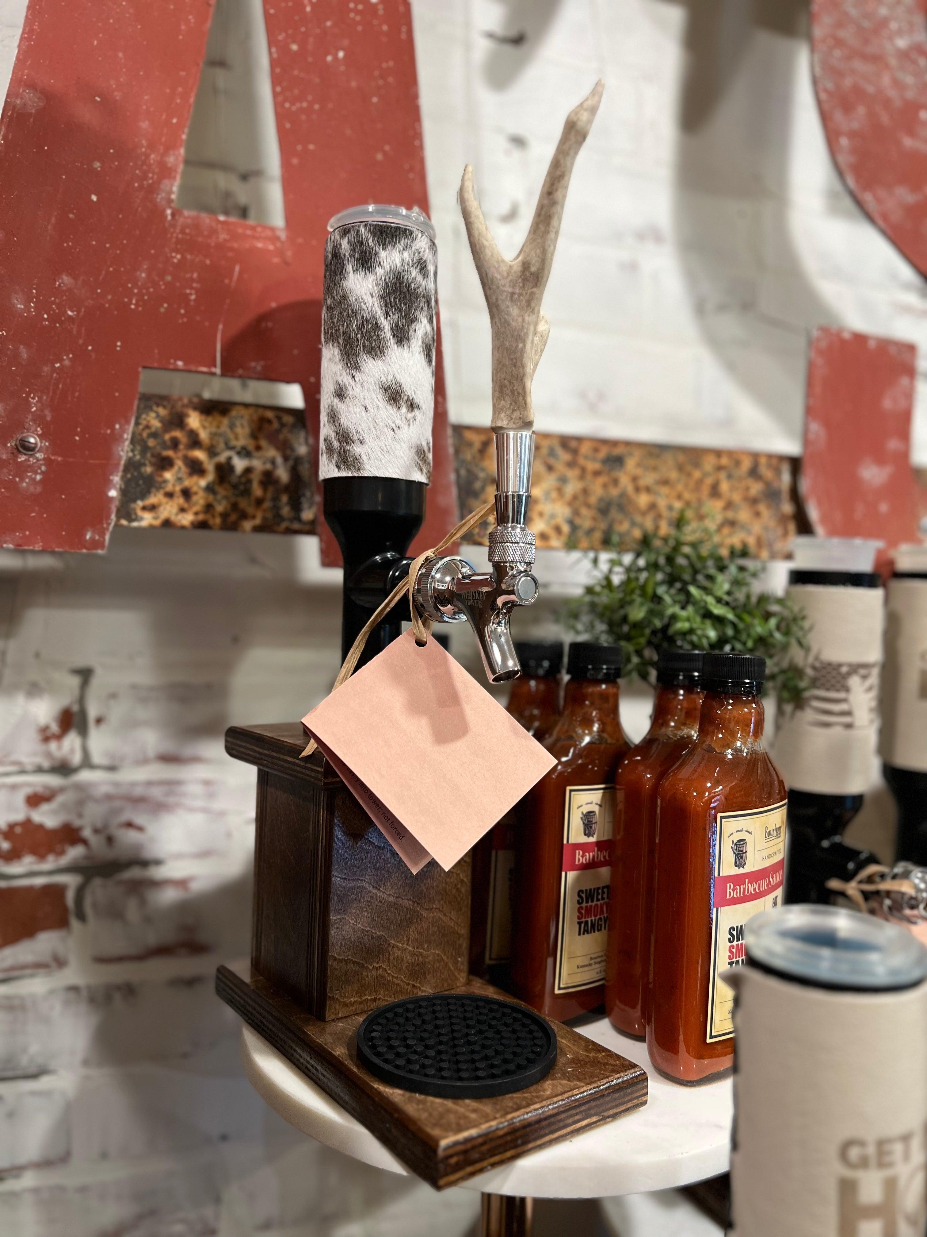 Single Antler & Hide Bar Tower