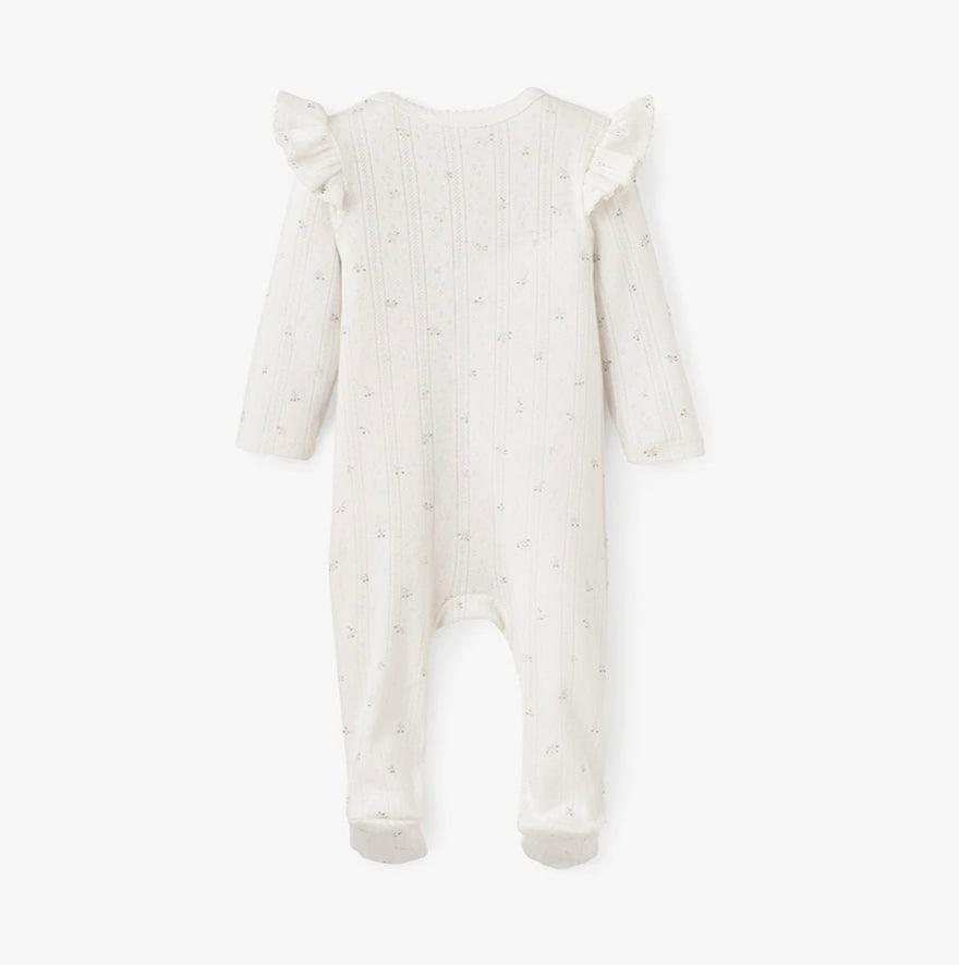 Point Ruffle Jumpsuit White