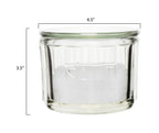 Pressed Glass Salt Container