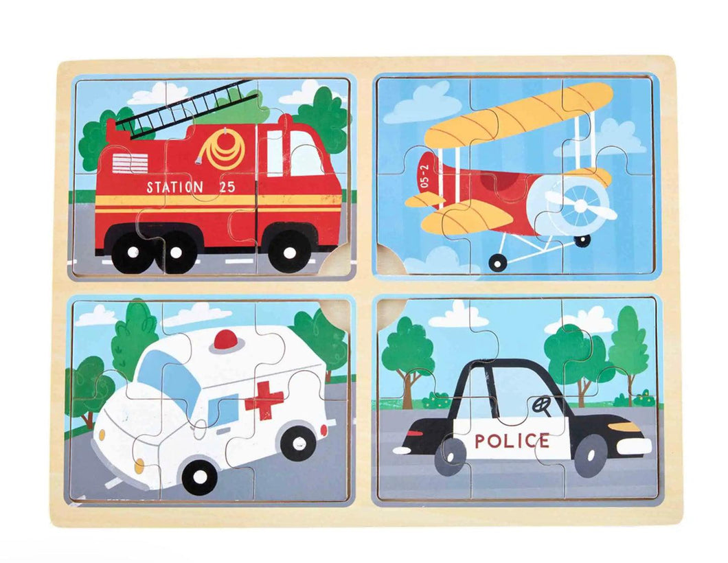 Transportation 4 In 1 Puzzle