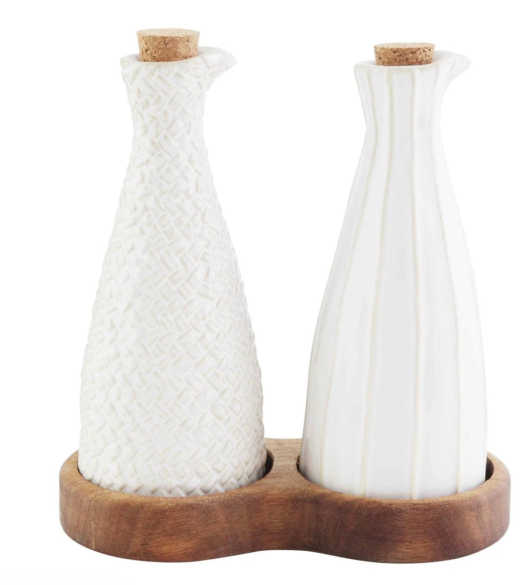 Stoneware Oil & Vinegar Set