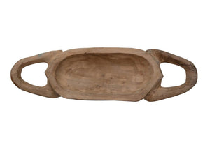 Hand Carved Teakwood Tray