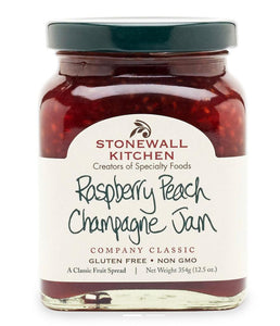 Raspberry Peach Champagne Jam