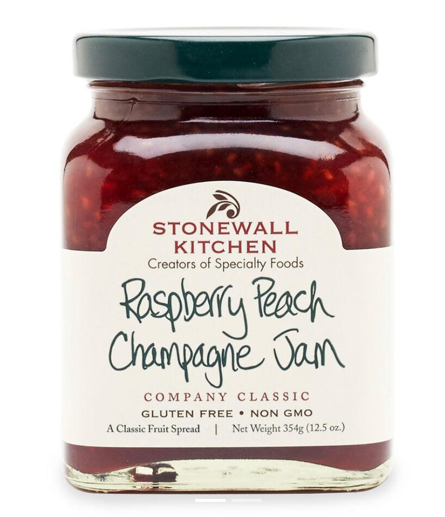 Raspberry Peach Champagne Jam