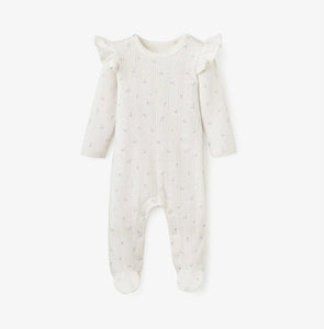 Point Ruffle Jumpsuit White