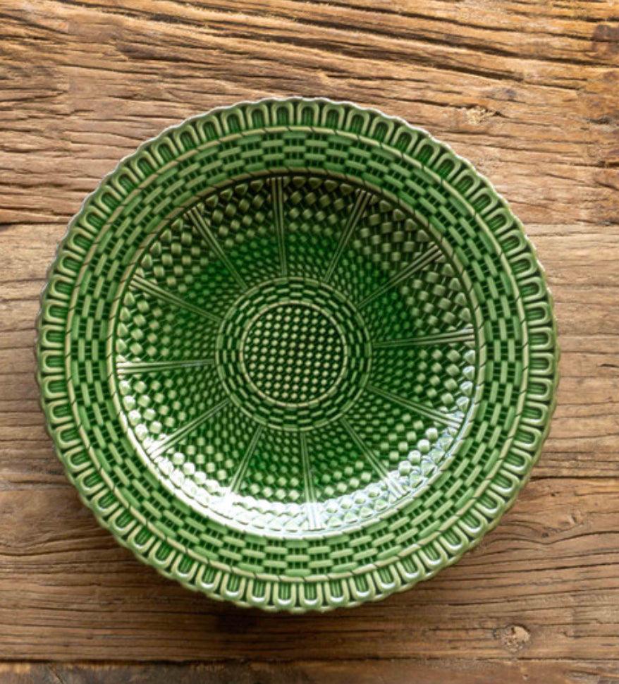 Green Glazed Dinner Plate
