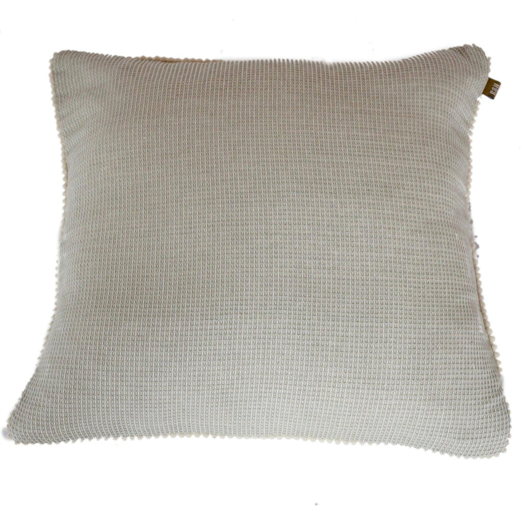 Weave Pillow - Honeycomb Wattle Sage Design