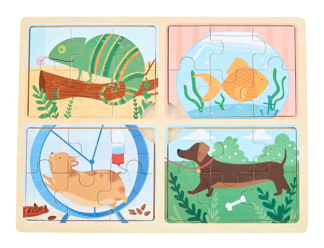 Pets 4 In 1 Puzzle