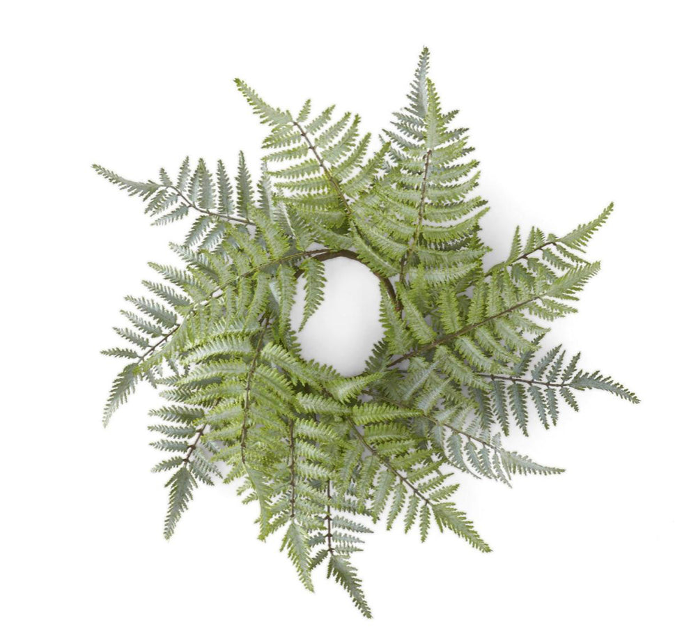 Real Touch Ostrich Fern Candle Ring