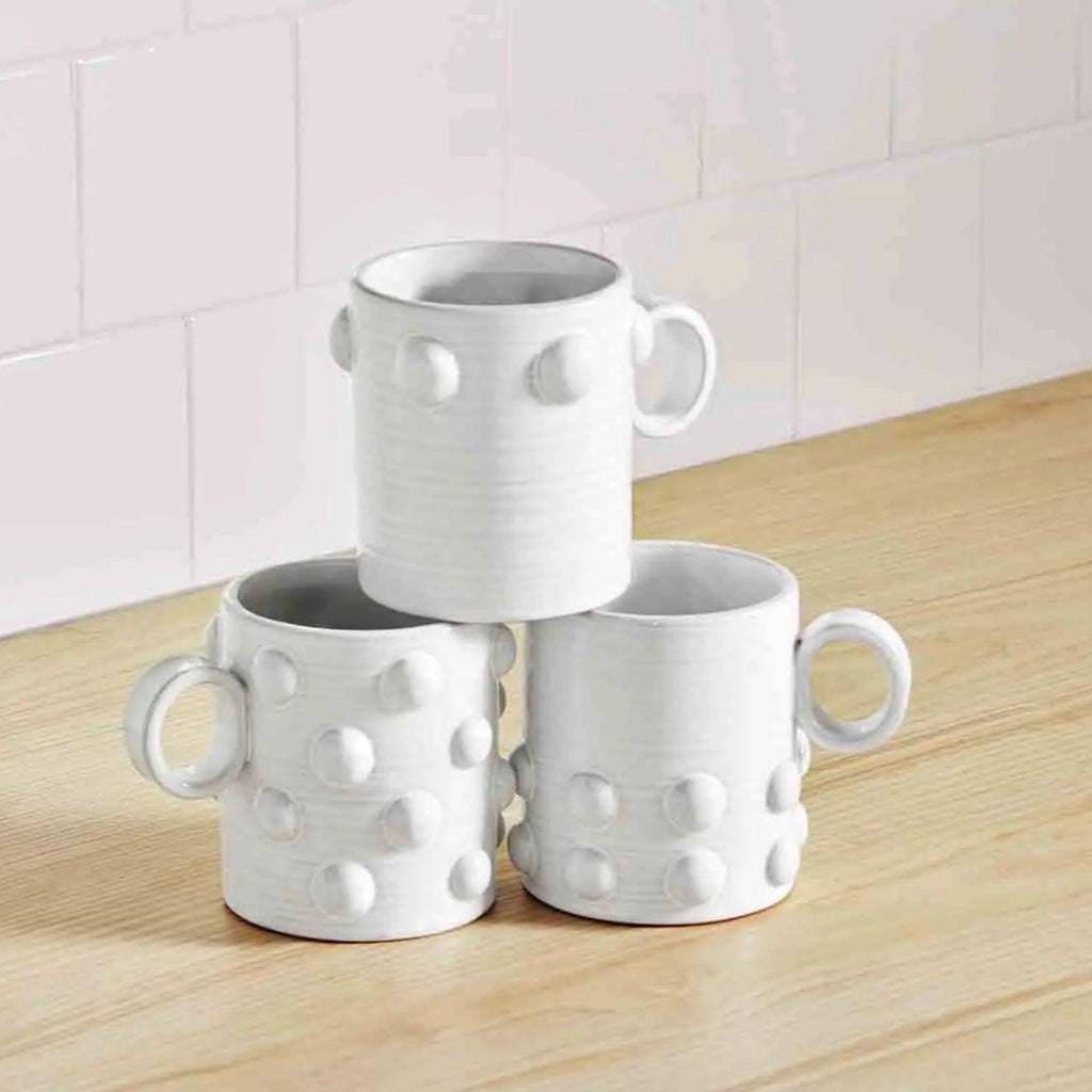 Top Row Beaded Mug